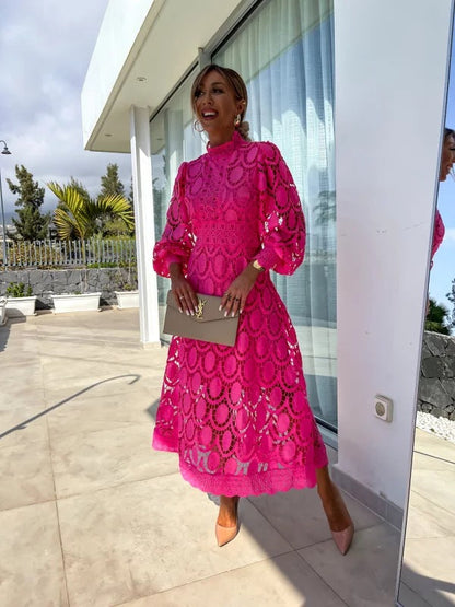 Rosalie | Women’s Elegant Long Sleeve Party Dress