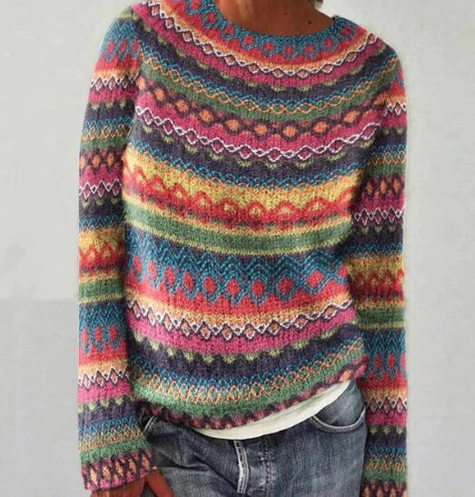 Maribel | Women’s Knit Crew Neck Sweater