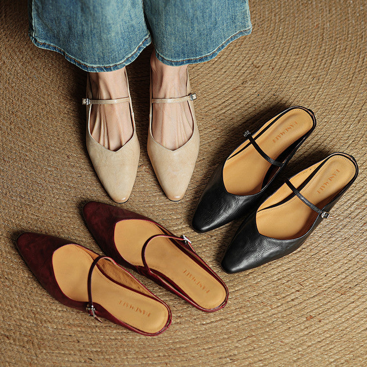 Briarlyn | Women’s Genuine Leather Slip-On Orthopedic Mules