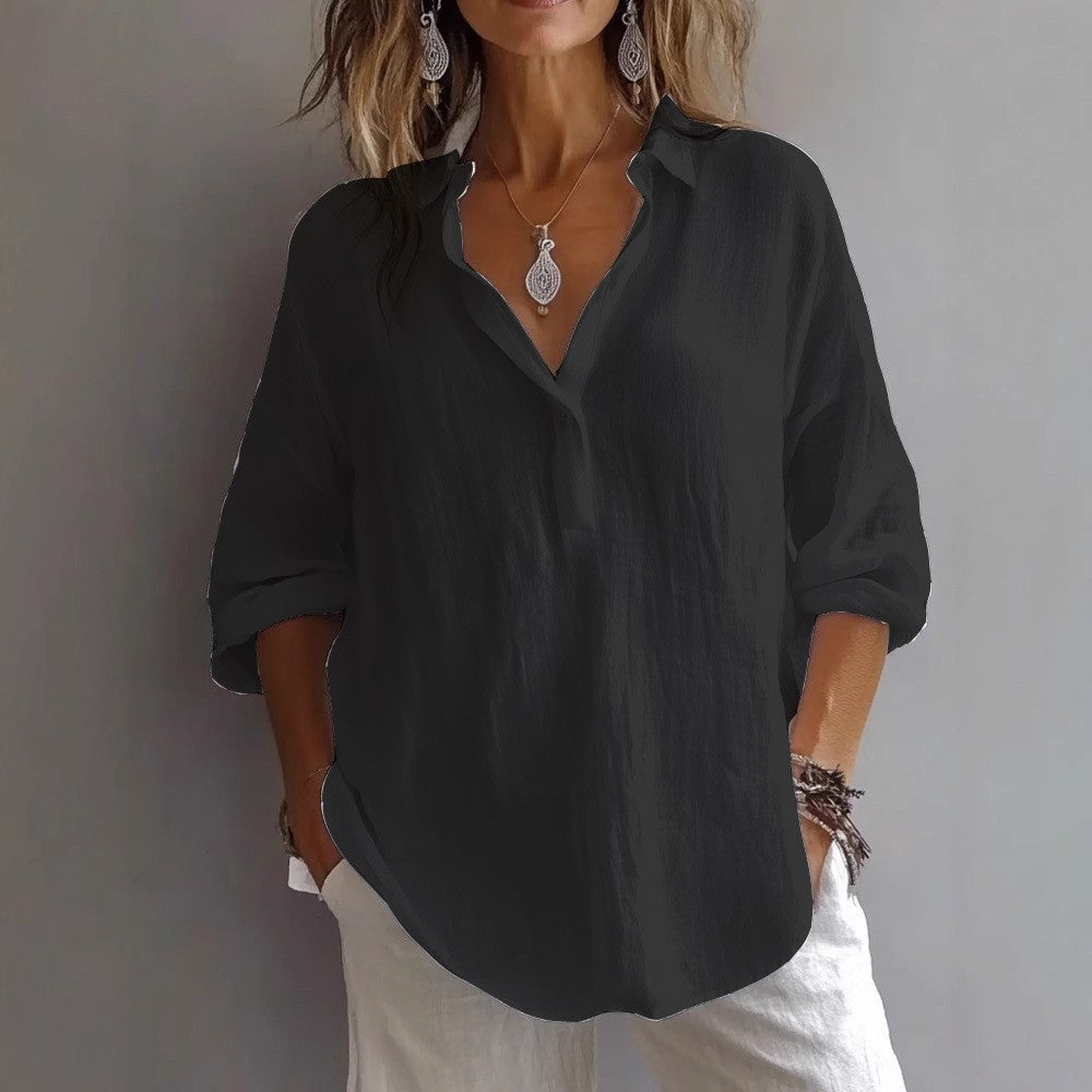 Lean | Women’s Linen Button Up Blouse