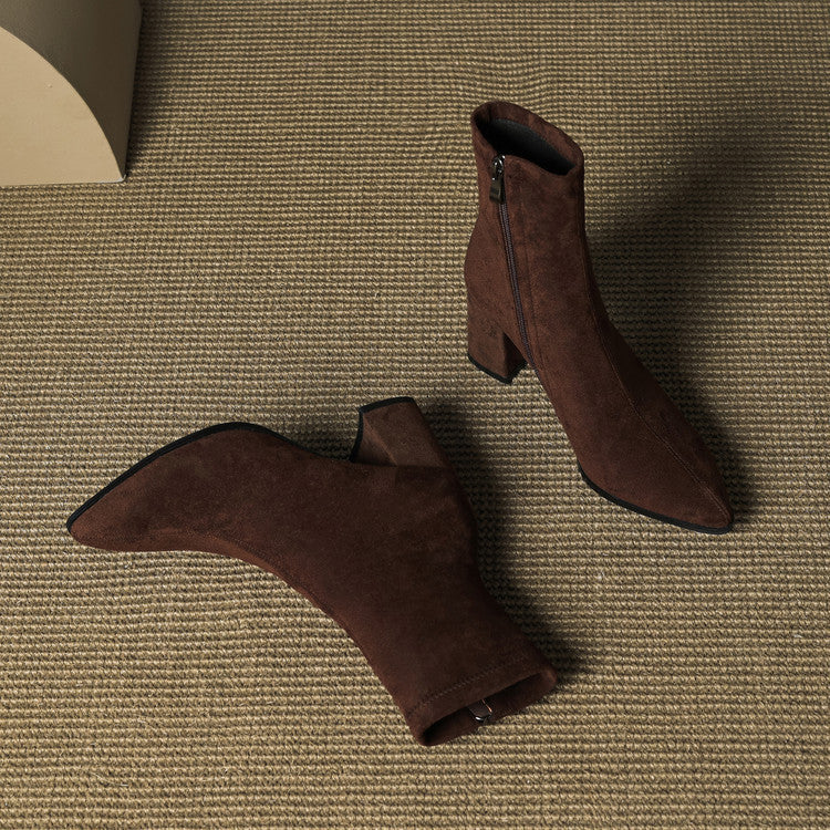 Harper | Women’s Suede Toe Ankle Boots