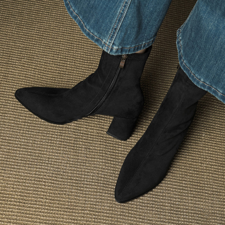 Harper | Women’s Suede Toe Ankle Boots
