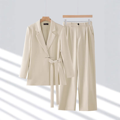 Laura | Women’s Tailored Suit Set with Long Blazer
