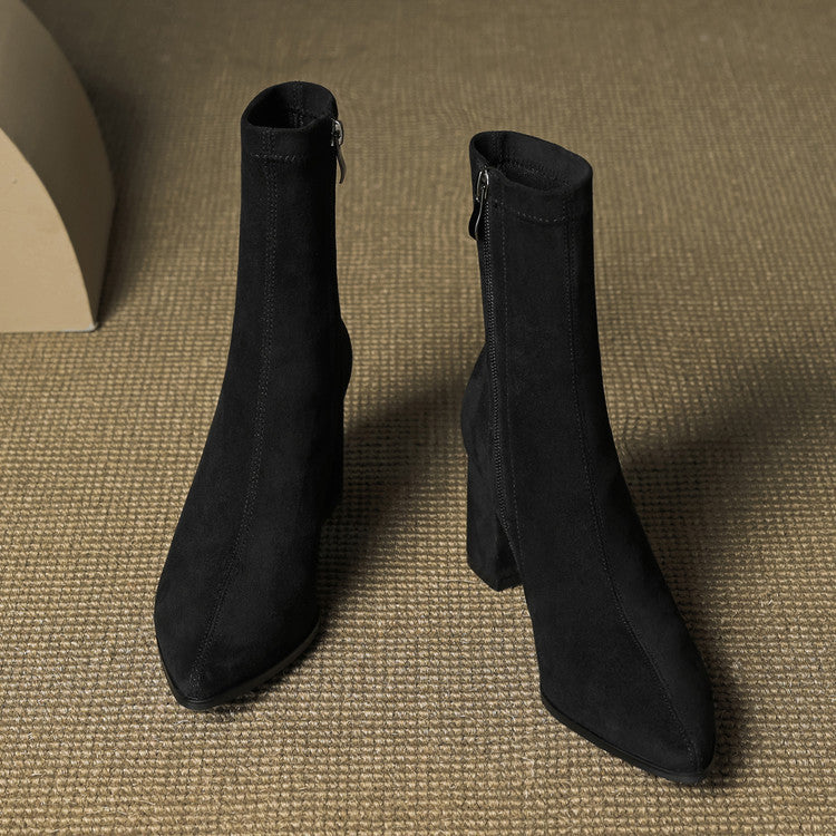 Harper | Women’s Suede Toe Ankle Boots