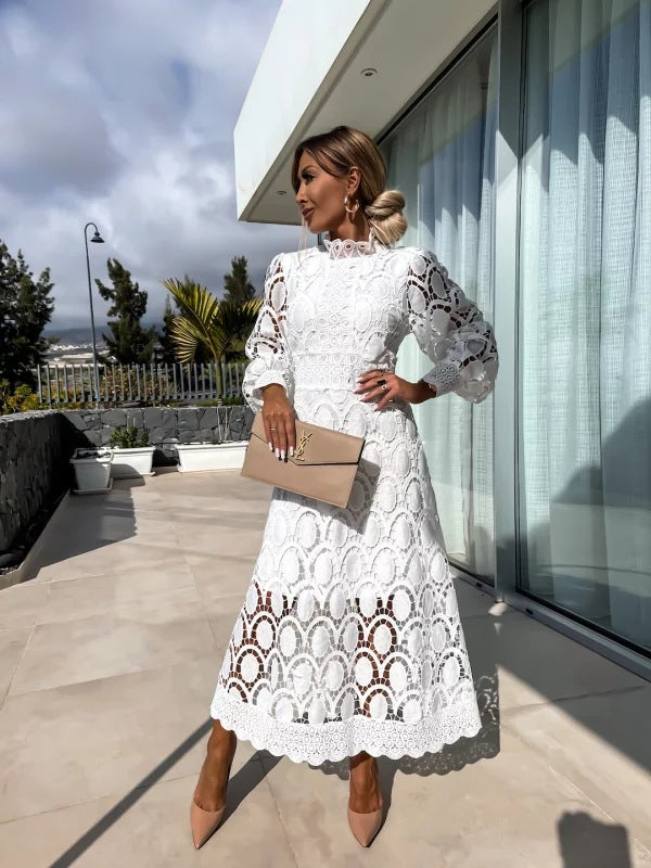 Rosalie | Women’s Elegant Long Sleeve Party Dress