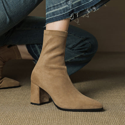 Harper | Women’s Suede Toe Ankle Boots