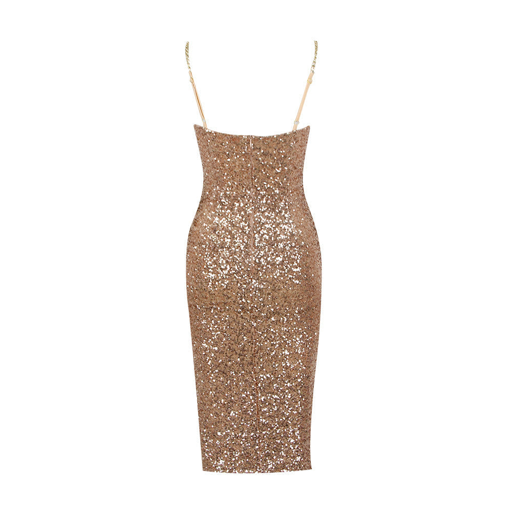 Marcella | Women’s Strapless Zip Midi Dress