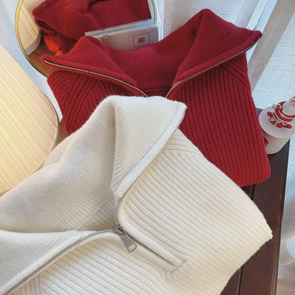 Kinsley | Women’s Quarter-Zip Knit Sweater