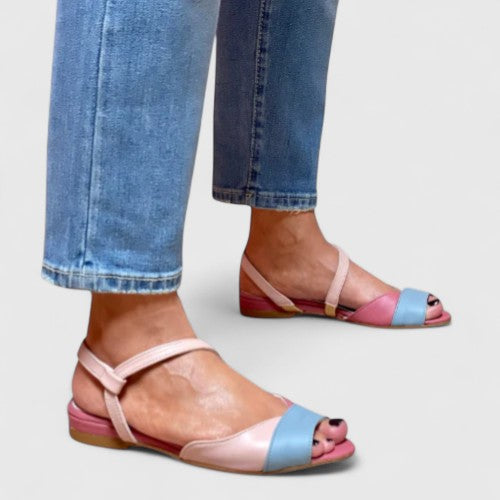 Maren | Women’s Elegant Colorblock Flat Sandals