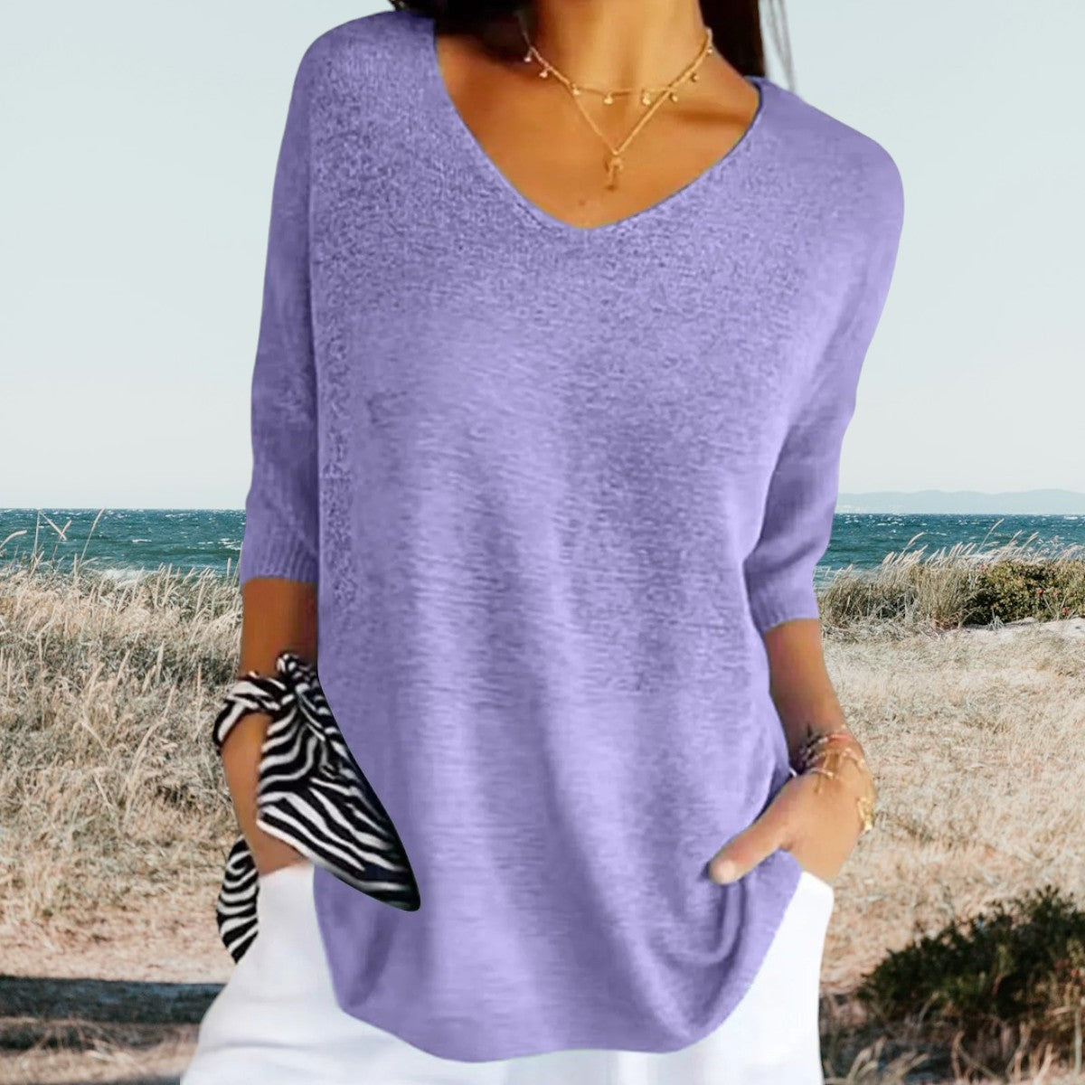 Blythe | Women’s V-Neck Summer Shirt