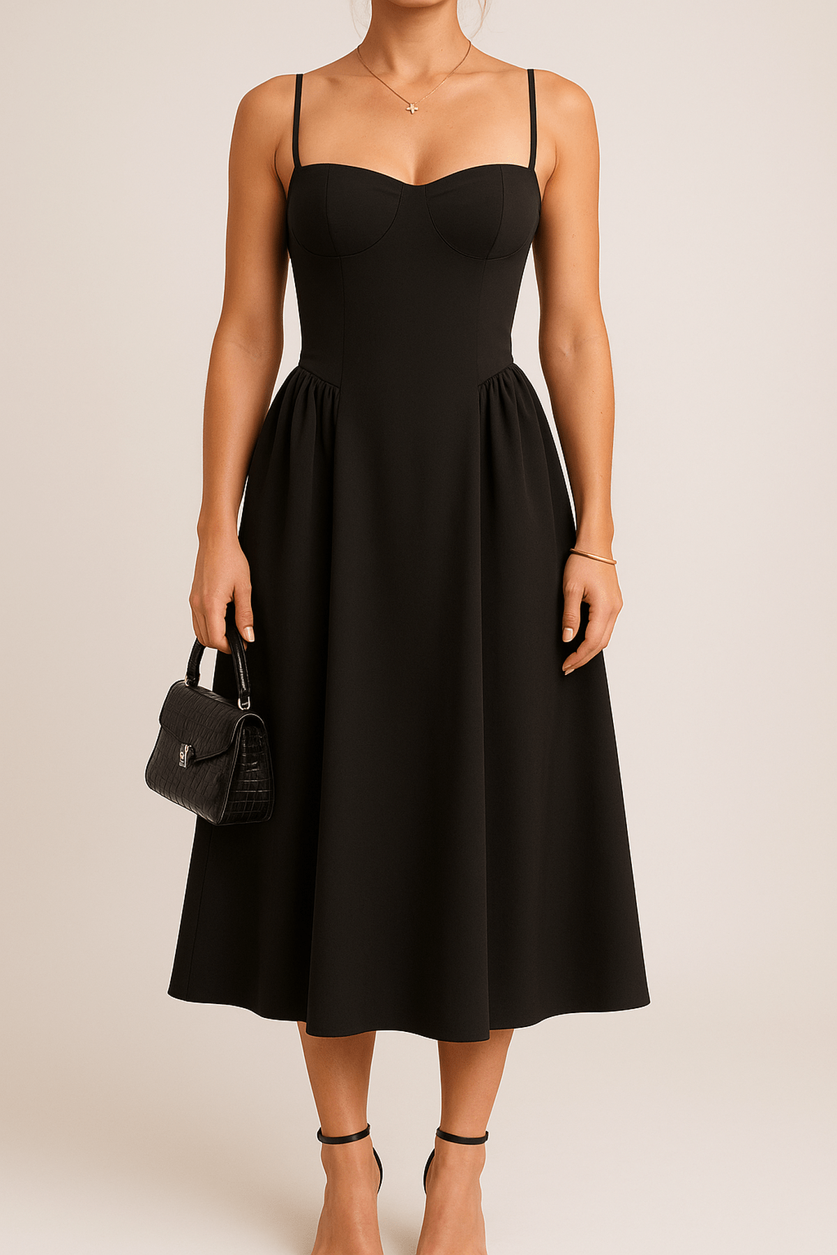 Rosamund | Women’s Sleeveless Fit and Flare Midi Dress