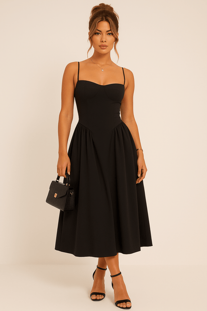 Rosamund | Women’s Sleeveless Fit and Flare Midi Dress
