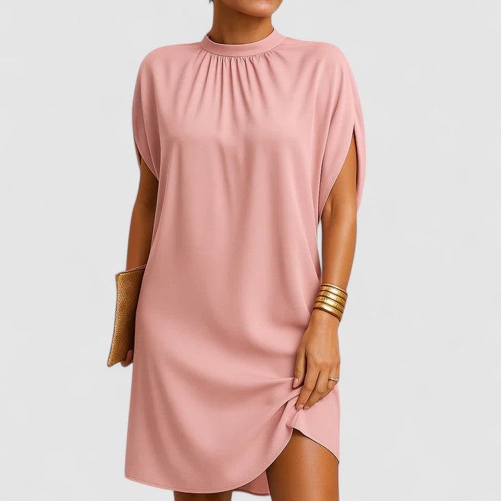 Cressana | Women’s Elegant Gathered Neck Shift Dress