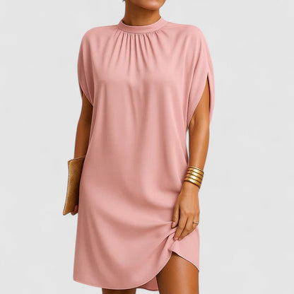 Cressana | Women’s Elegant Gathered Neck Shift Dress