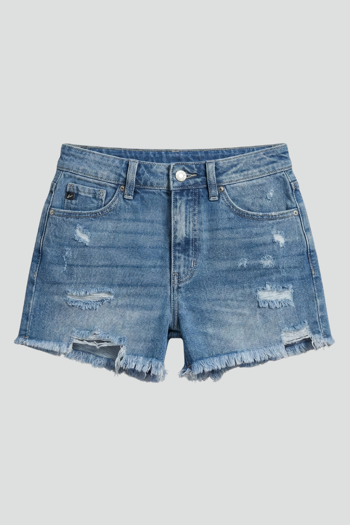 Piper | Women’s Frayed Hem Denim Shorts