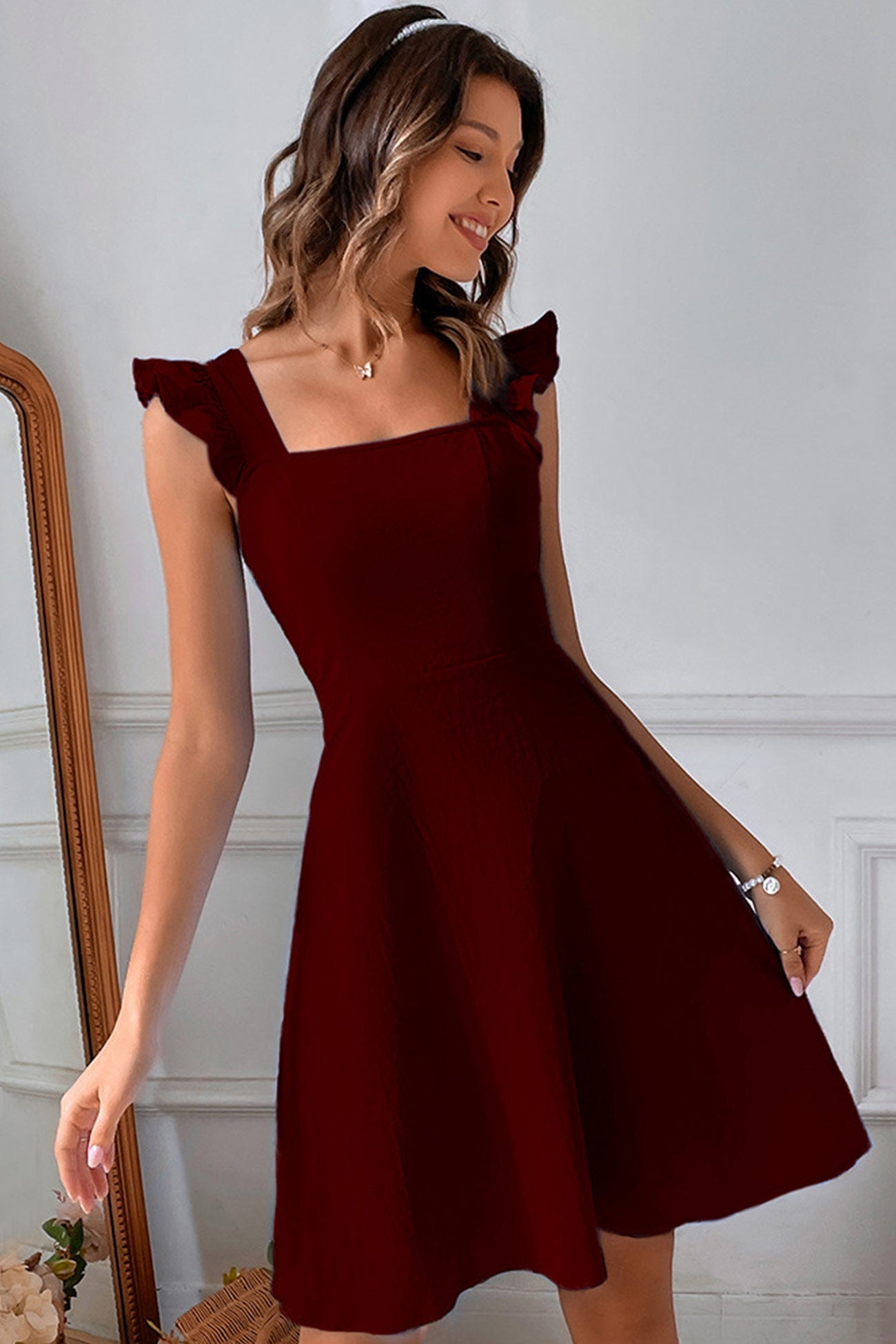 Annalise | Women’s Square Neck Mini Dress