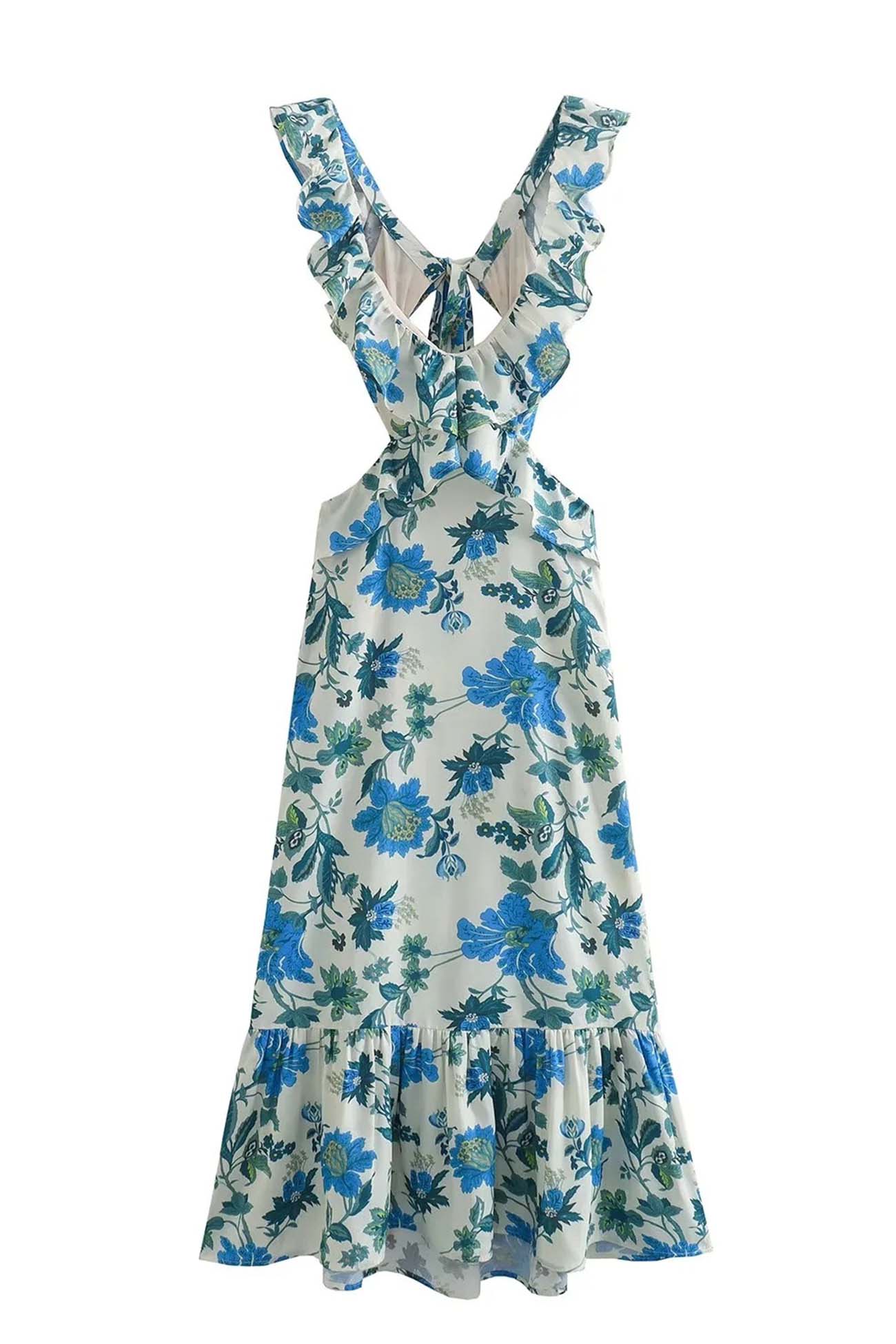 Lorelei | Women’s Floral Elegant Ruffle Maxi Dress