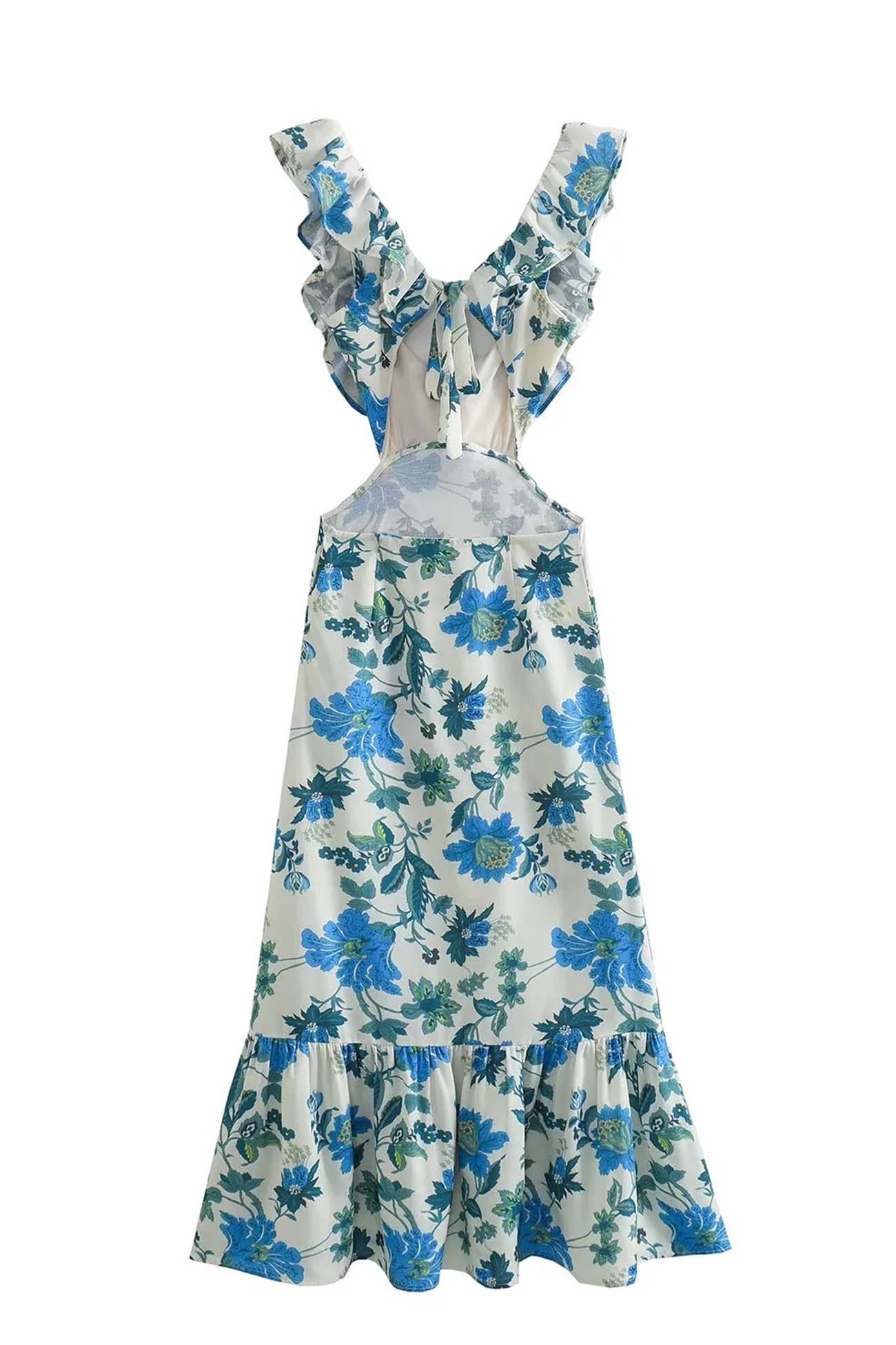 Lorelei | Women’s Floral Elegant Ruffle Maxi Dress