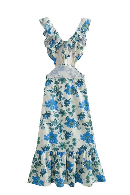 Lorelei | Women’s Floral Elegant Ruffle Maxi Dress