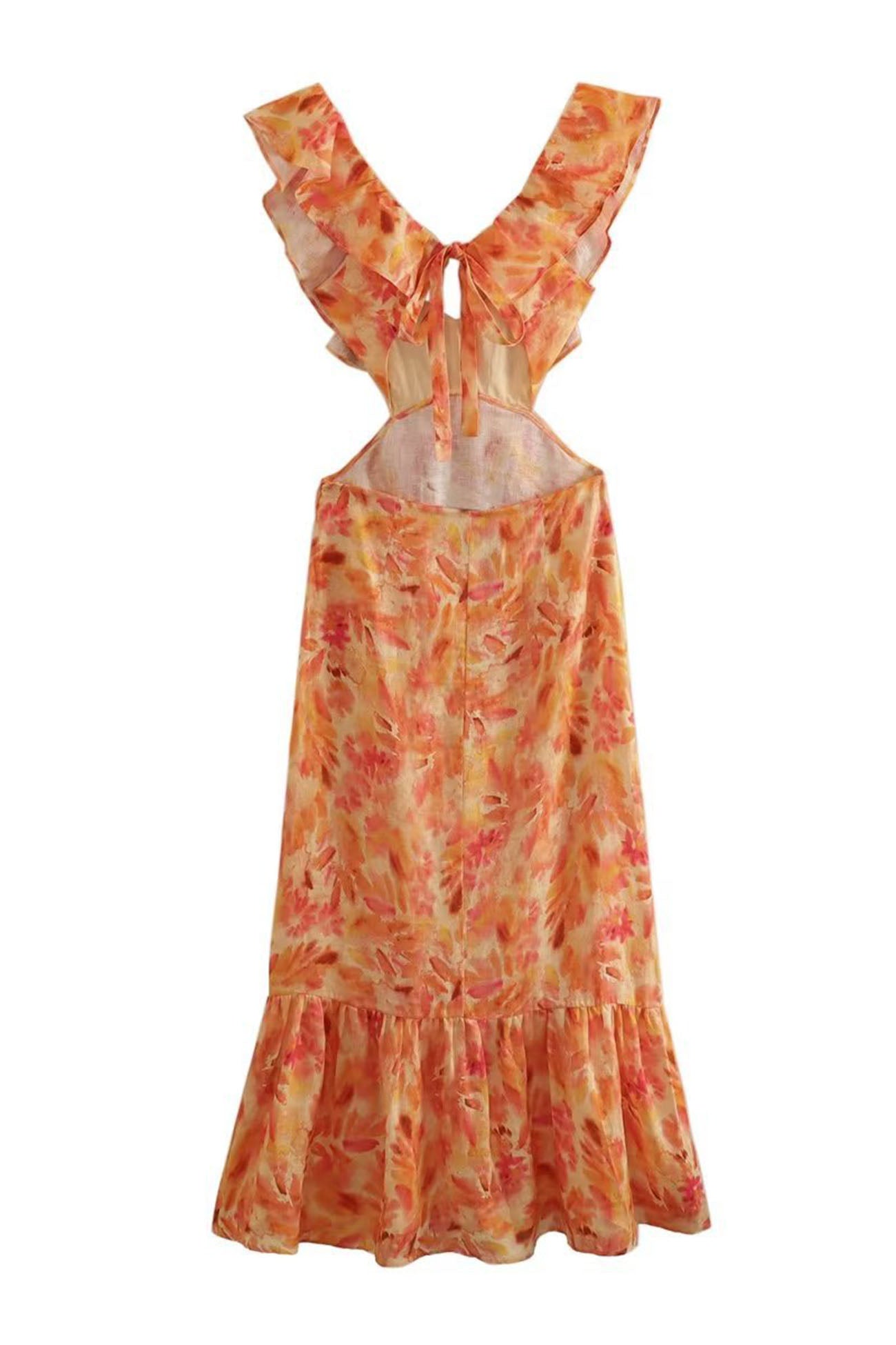 Lorelei | Women’s Floral Elegant Ruffle Maxi Dress