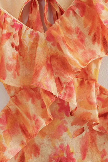 Lorelei | Women’s Floral Elegant Ruffle Maxi Dress