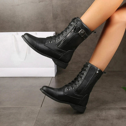 Brynlee | Women’s Lace-Up Mid-Calf Boots