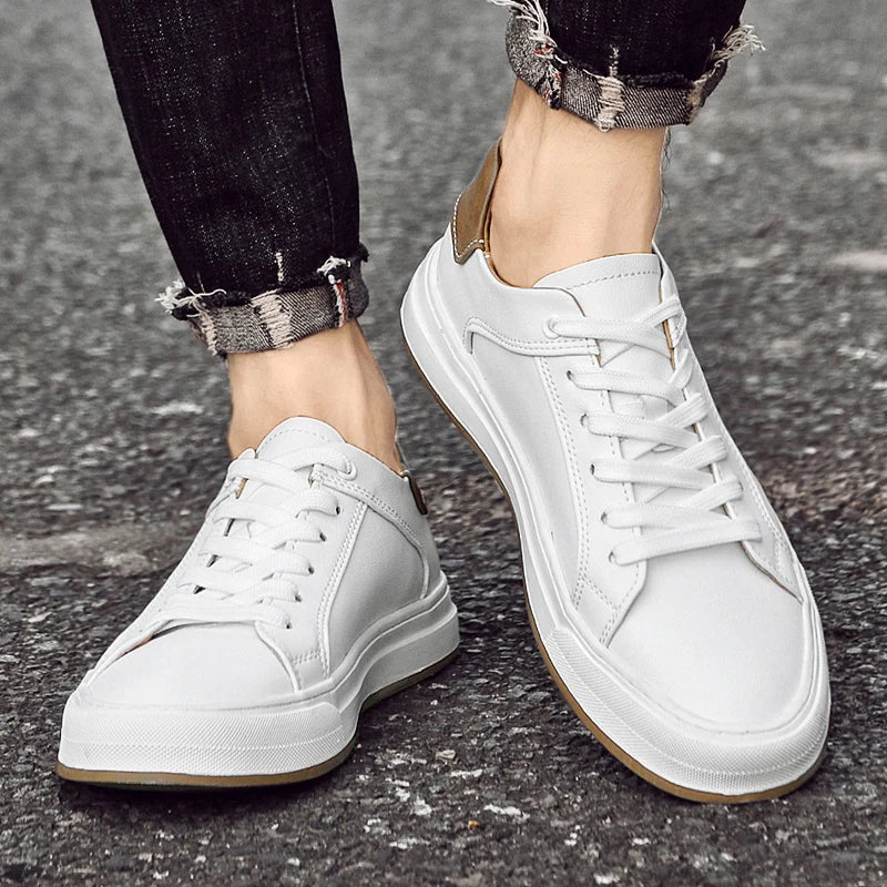 Elliot | Men’s Timeless Leather Walking Sneakers