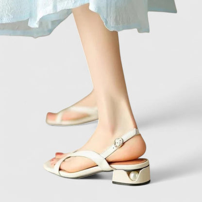 Sorrelle | Women’s Mesh Pointed Toe Slingback Kitten Heels