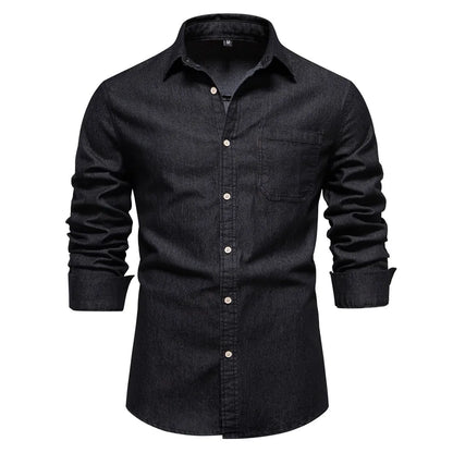 Torvyn | Men’s Light Blue Denim Button Up Shirt