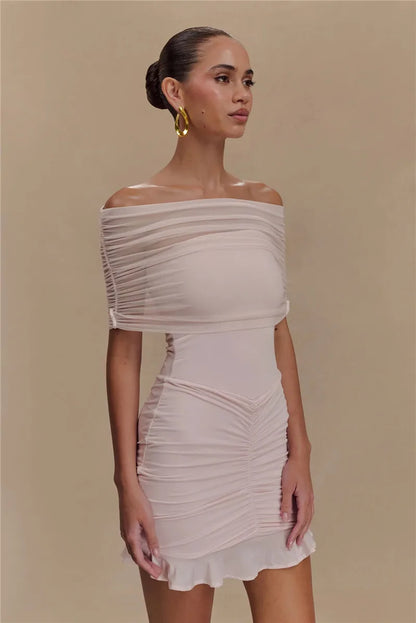 Claire | Women’s Glam Champagne Dreams Mini Dress