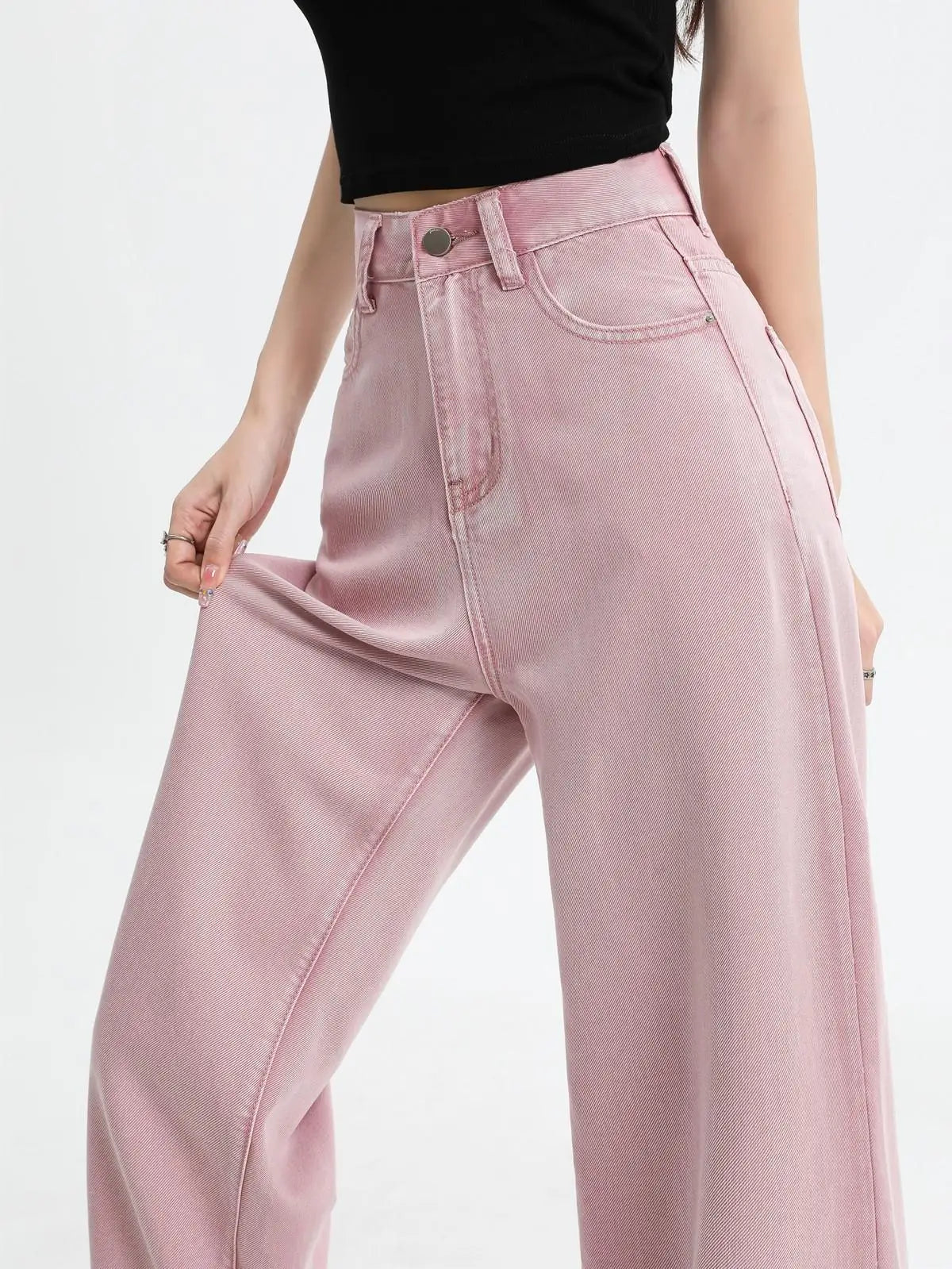 Nicole | Women’s Classic Pink Denim Jeans