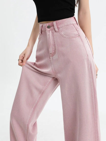 Nicole | Women’s Classic Pink Denim Jeans