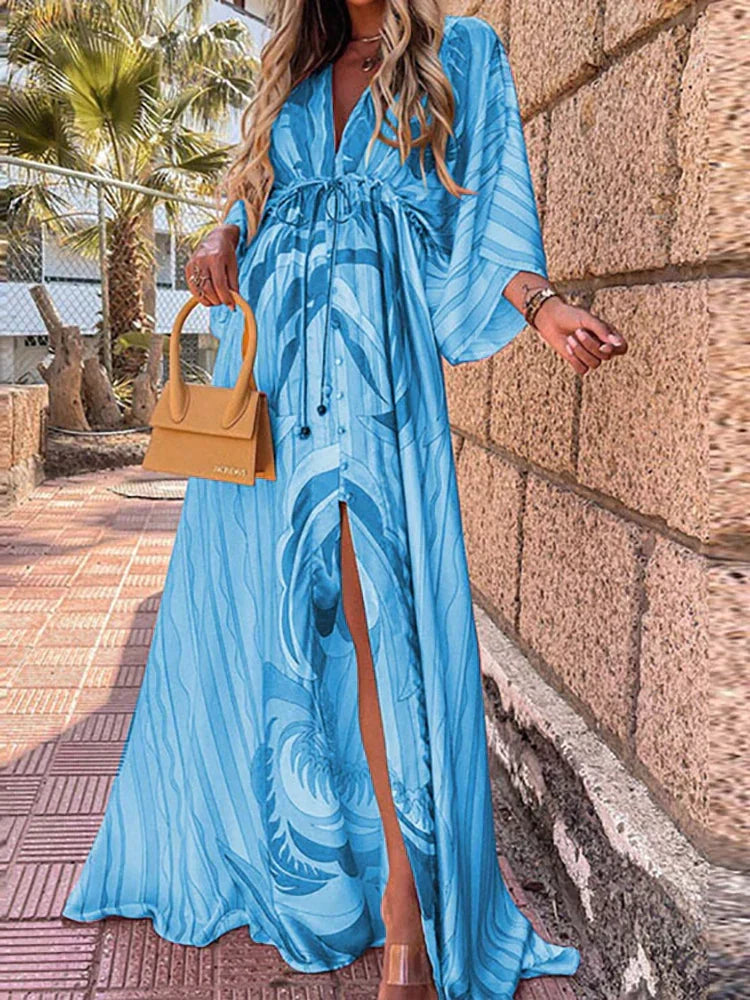 Maristella | Women’s Split Thigh Maxi Dress