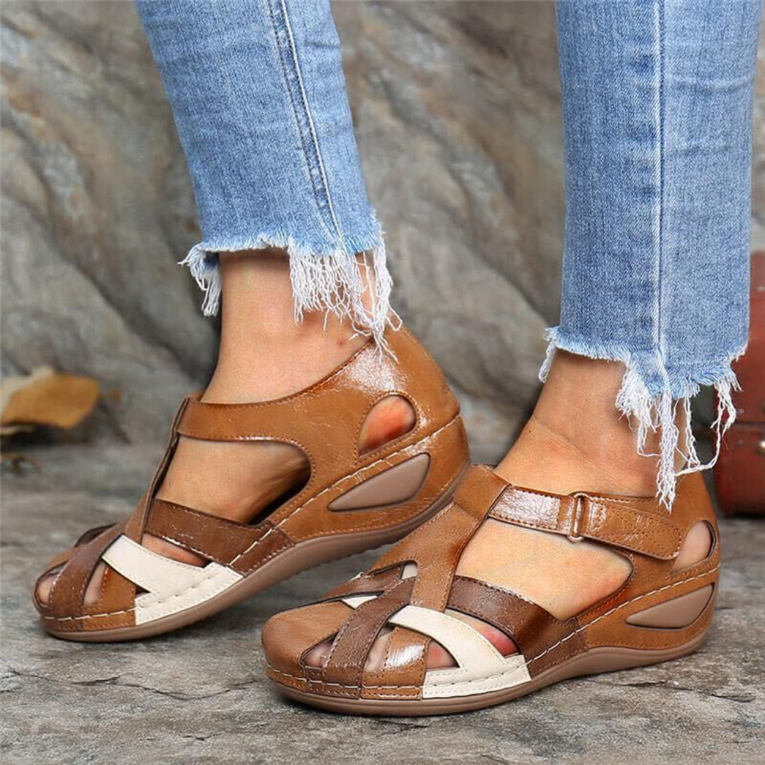 Marianne | Women’s Spring Colorblock Closed-Toe Sandals