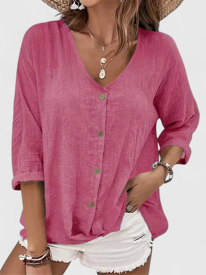 Blythea | Women’s Sophisticated Button Front Blouse