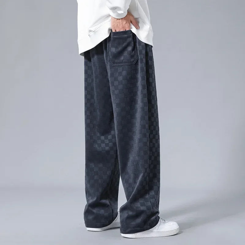Redford | Men’s Checkered Wide-Leg Sweatpants