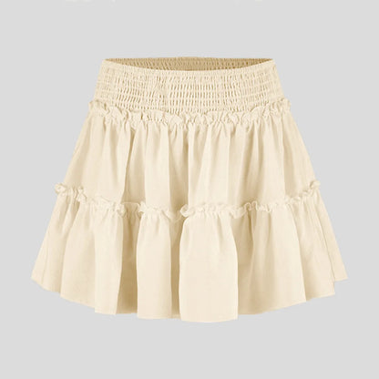 Sabrina | Women’s Flowy Leopard Ruffle Midi Skirt