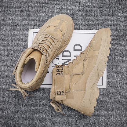 Zack | Men’s Casual Ankle Boots with Strap & Lace-Up Detail