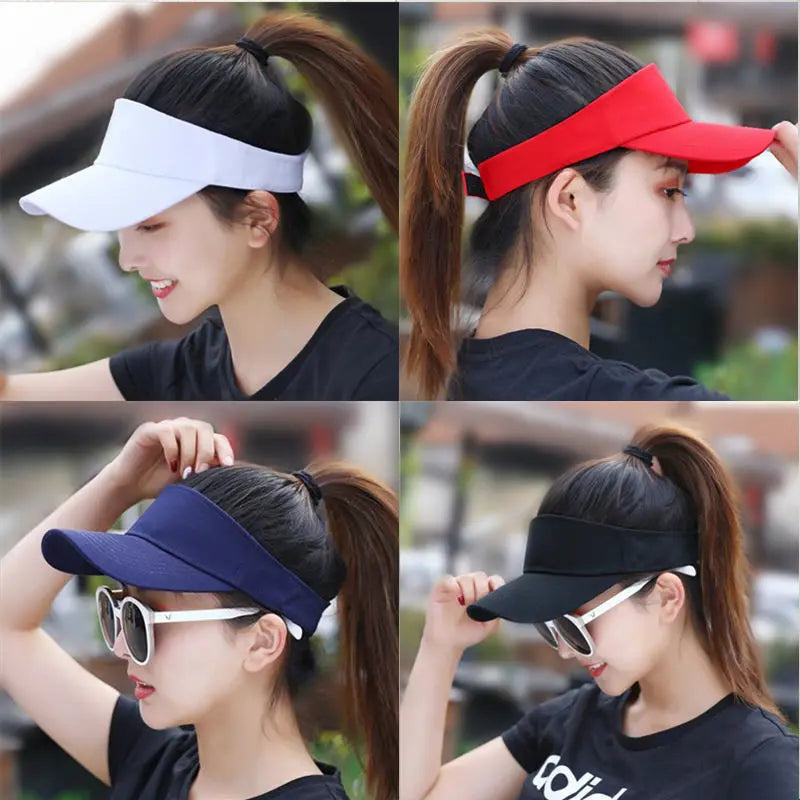 Veda | Women’s Adjustable Cotton Sun Visor Cap