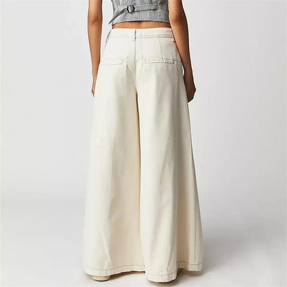 Erin | Women’s Modern Pleated Wide-Leg Jeans