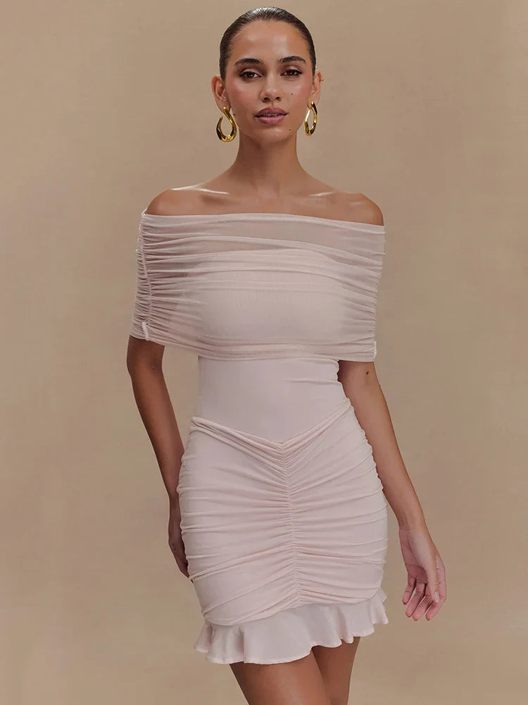 Claire | Women’s Glam Champagne Dreams Mini Dress