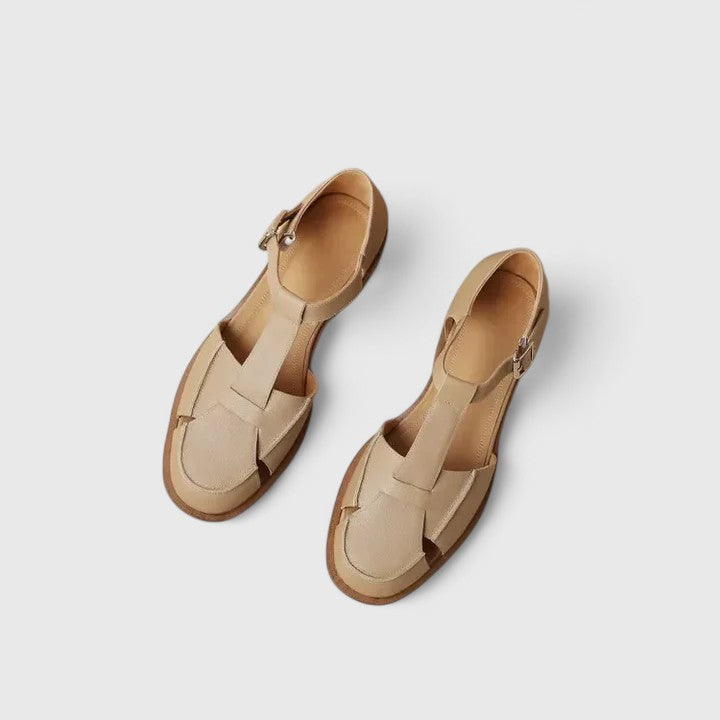 Janice | Women’s Buckle Strap Closed Toe Sandals