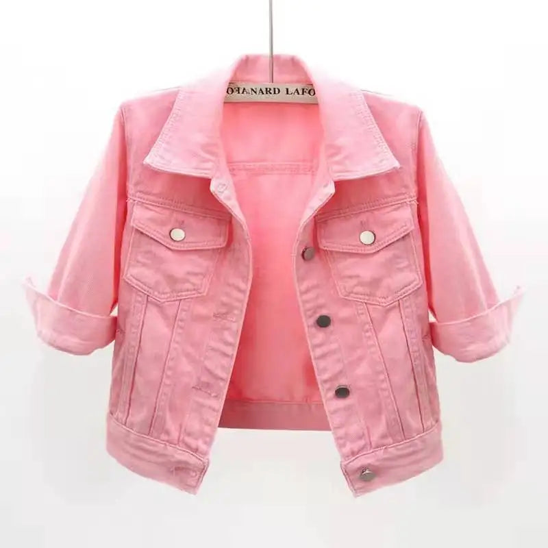 Marcie | Women’s Cropped Denim Jacket