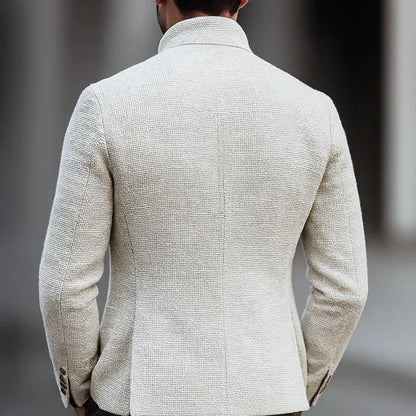 Beckham | Men’s Stand-Collar Knit Blazer