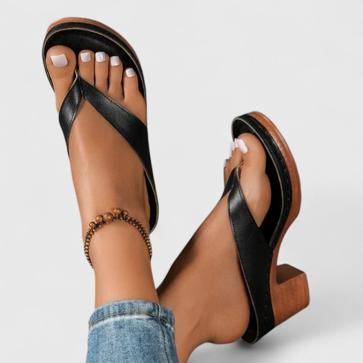 Selah | Women’s Orthopedic Toe Ring Block Heel Sandals