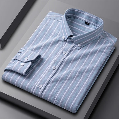 Stellan | Men’s Striped Oxford Button Up Shirt