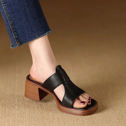 Sabine | Women’s Block Heel Slide Sandals