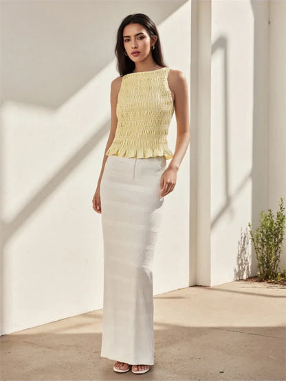 Maisie | Women’s Ruffle Sleeveless Blouse