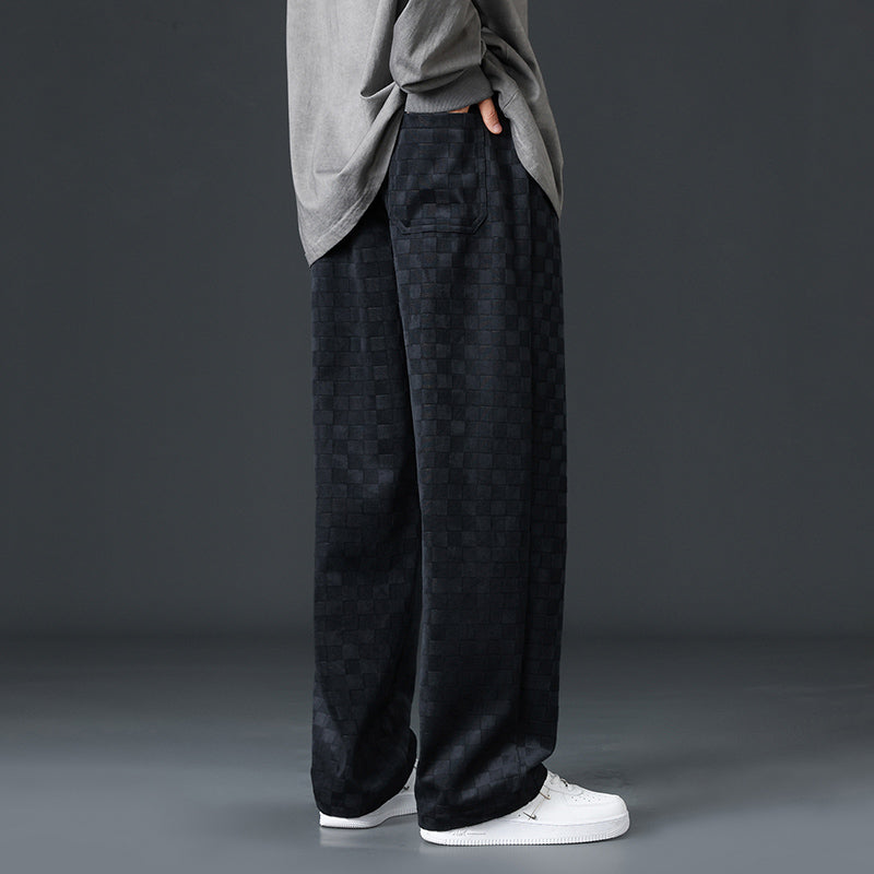 Redford | Men’s Checkered Wide-Leg Sweatpants