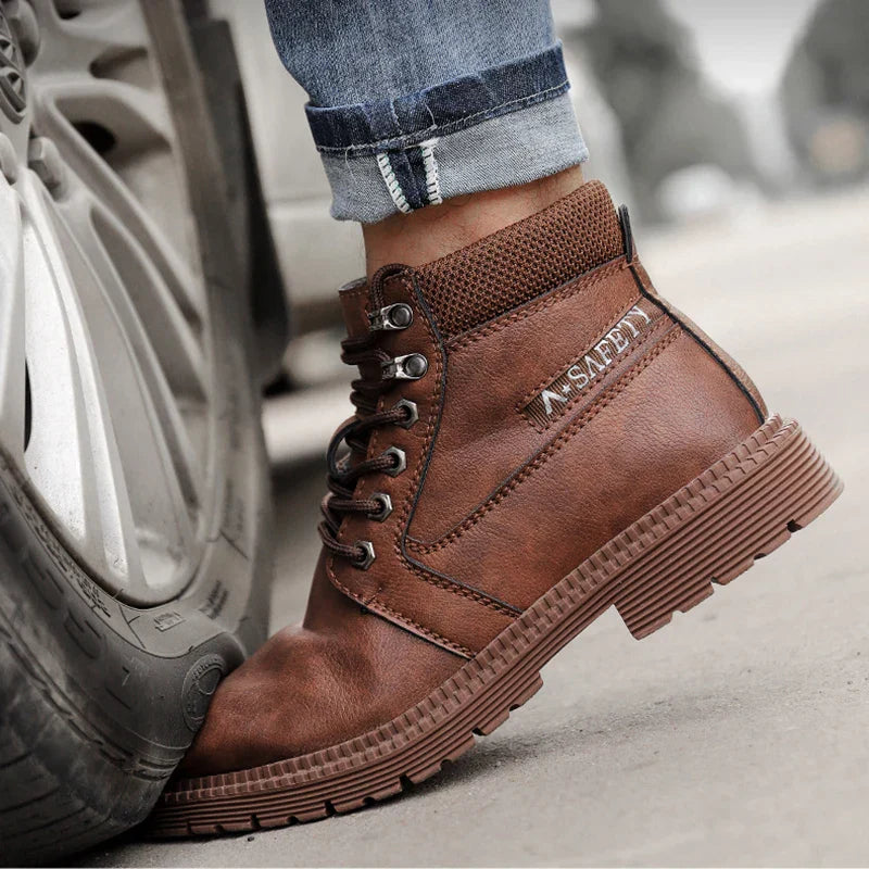 Derrick | Men’s Rugged Lace-Up Safety Work Boots